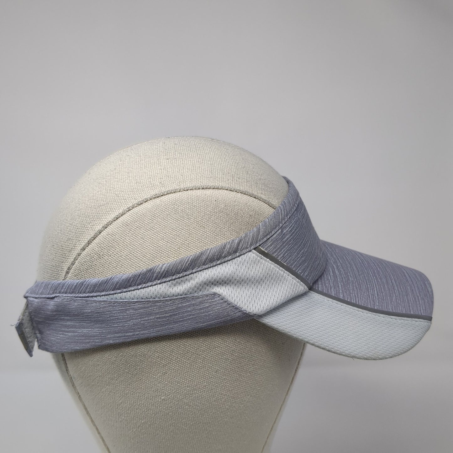 Kalenji Strapback Sun Visor Hat Gray One Size Adjustable Outdoor