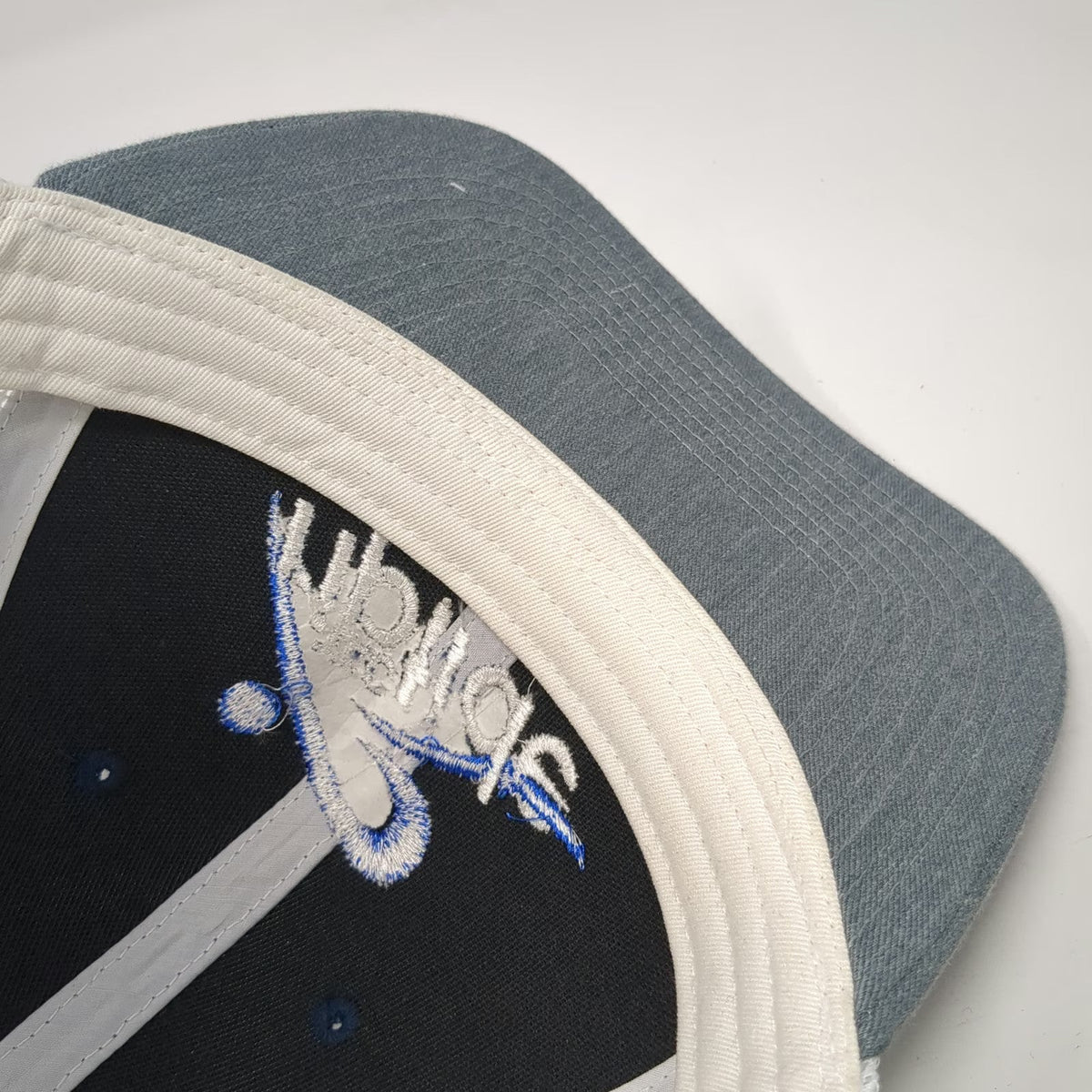 Outdoor Cap Trucker Hat Blue Gray White One Size TAC Riptide Logo Mesh Snapback