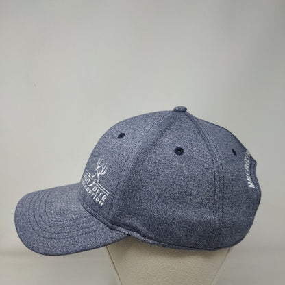 Mule Deer Foundation Snapback Hat Blue One Size Adjustable Embroidered 6 Panel