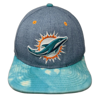 Miami Dolphins NFL New Era Snapback Hat Blue One Size Tie Dye Visor 9FIFTY 950
