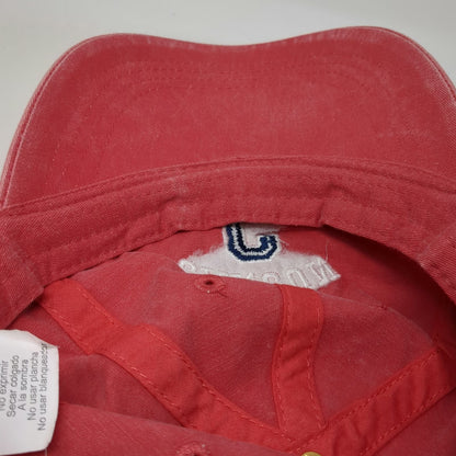 OTTO CAP Baseball Cap Red One Size Cancun Embroidered Slideback Cotton Hat
