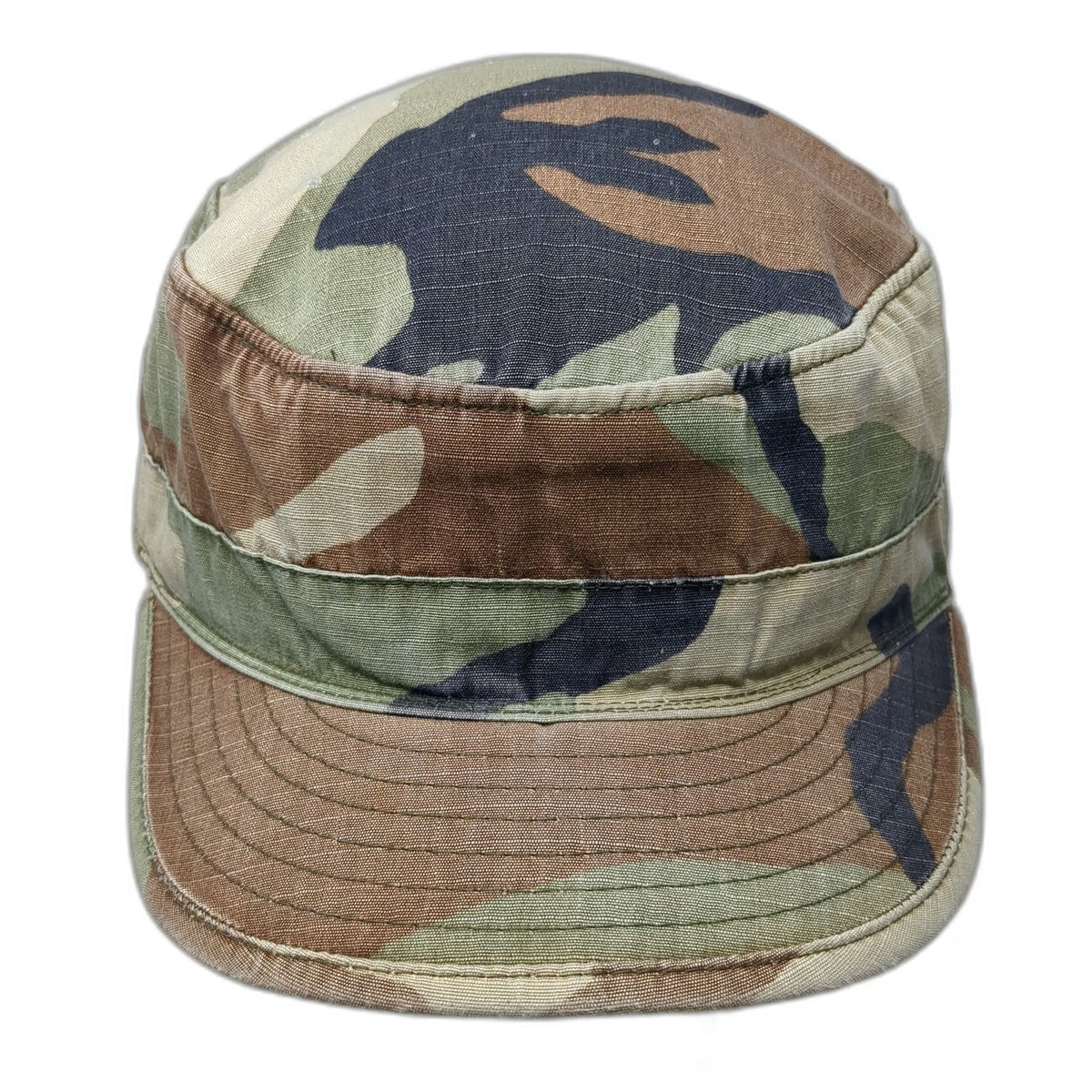 Green Brown Black Army Cap One Size Woodland Camo Patrol Tactical Hat