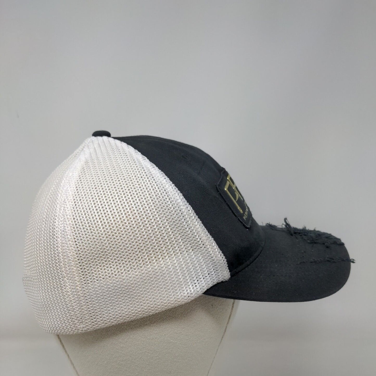 Columbia PFG Performance Fishing Gear Fitted Mesh Back Trucker Hat L/XL Black