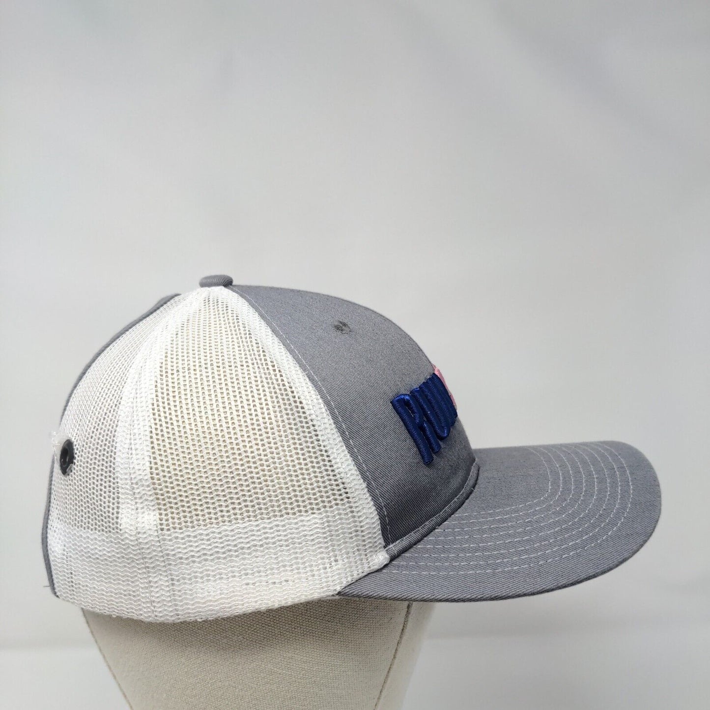 Run Club Ladies Ponyback Snapback Trucker Hat Gray One Size Port Authority