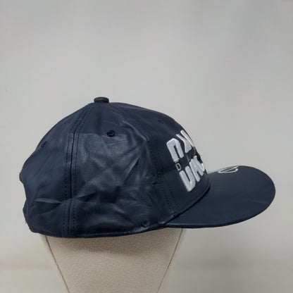 Dallas Snapback Hat Blue One Size Embroidered Adjustable PU Leather