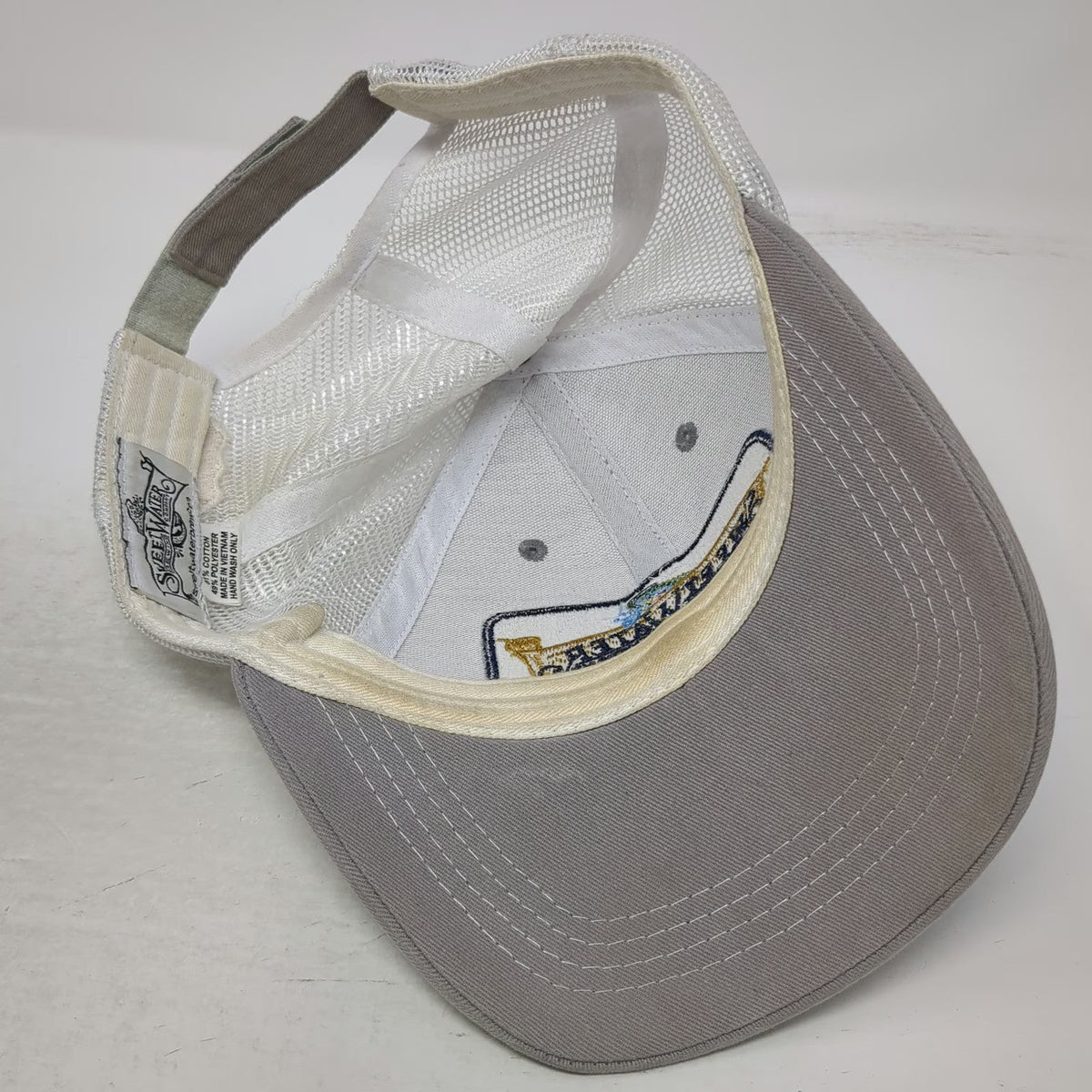 SweetWater Brewing Co Baseball Cap Beige One Size Mesh Back Strapback Craft hat