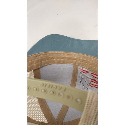 USA Flag Snapback Mesh Back Trucker Hat Multi OSFA Pacific Headwear