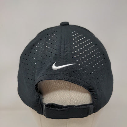 Nike Strapback Hat Black OSFM Adjustable Embroidered Swoosh Legacy91 Dri-Fit