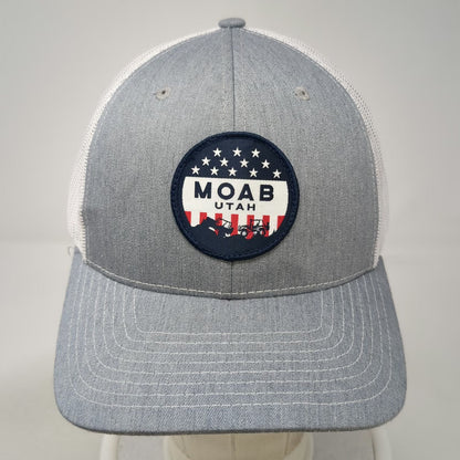 Richardson Trucker Hat Gray One Size Moab Utah Off-Road Jeep Patch Snapback