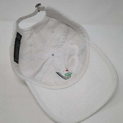 Village Green Golf Course Slideback Hat White One Size Adjustable Fahrenheit