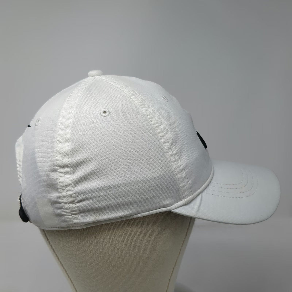 Nike Baseball Cap White One Size Legacy91 Dri-Fit Strapback Swoosh Golf Hat