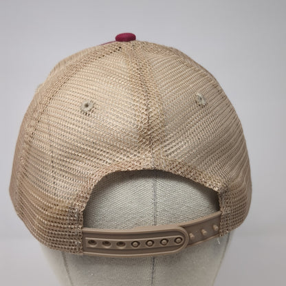 Larceny Bourbon Snapback Trucker Hat Red One Size Mesh Back 14 West