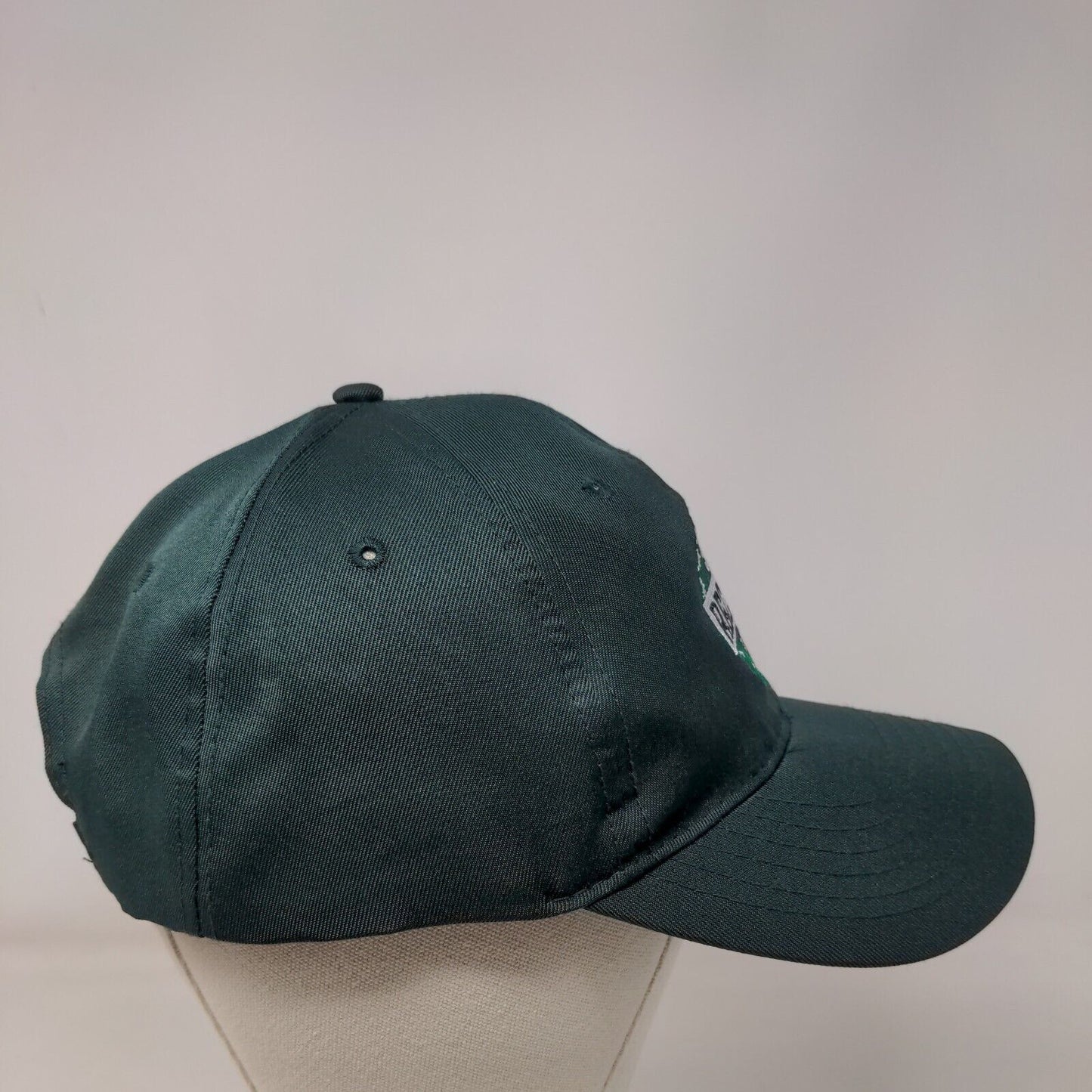 The Rec Dec St. Pete Strapback Hat Green OSFM Embroidered 6 Panel