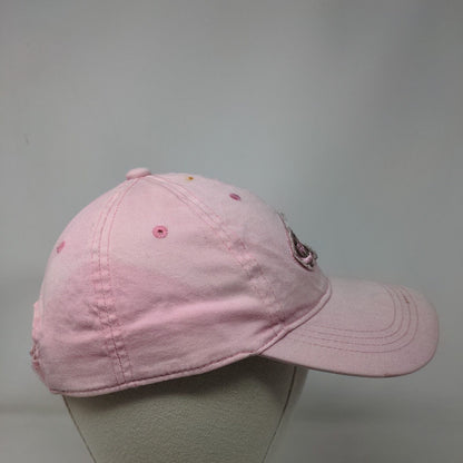 Team Realtree Strapback Hat Pink OSFM Adjustable Embroidered 6 Panel Cotton