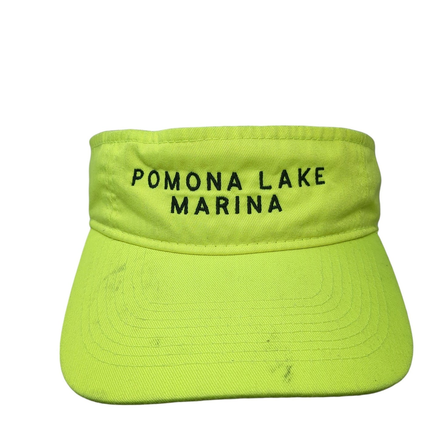 Pomona Lake Marina Sun Visor Hat Green One Size Adjustable Port & Company