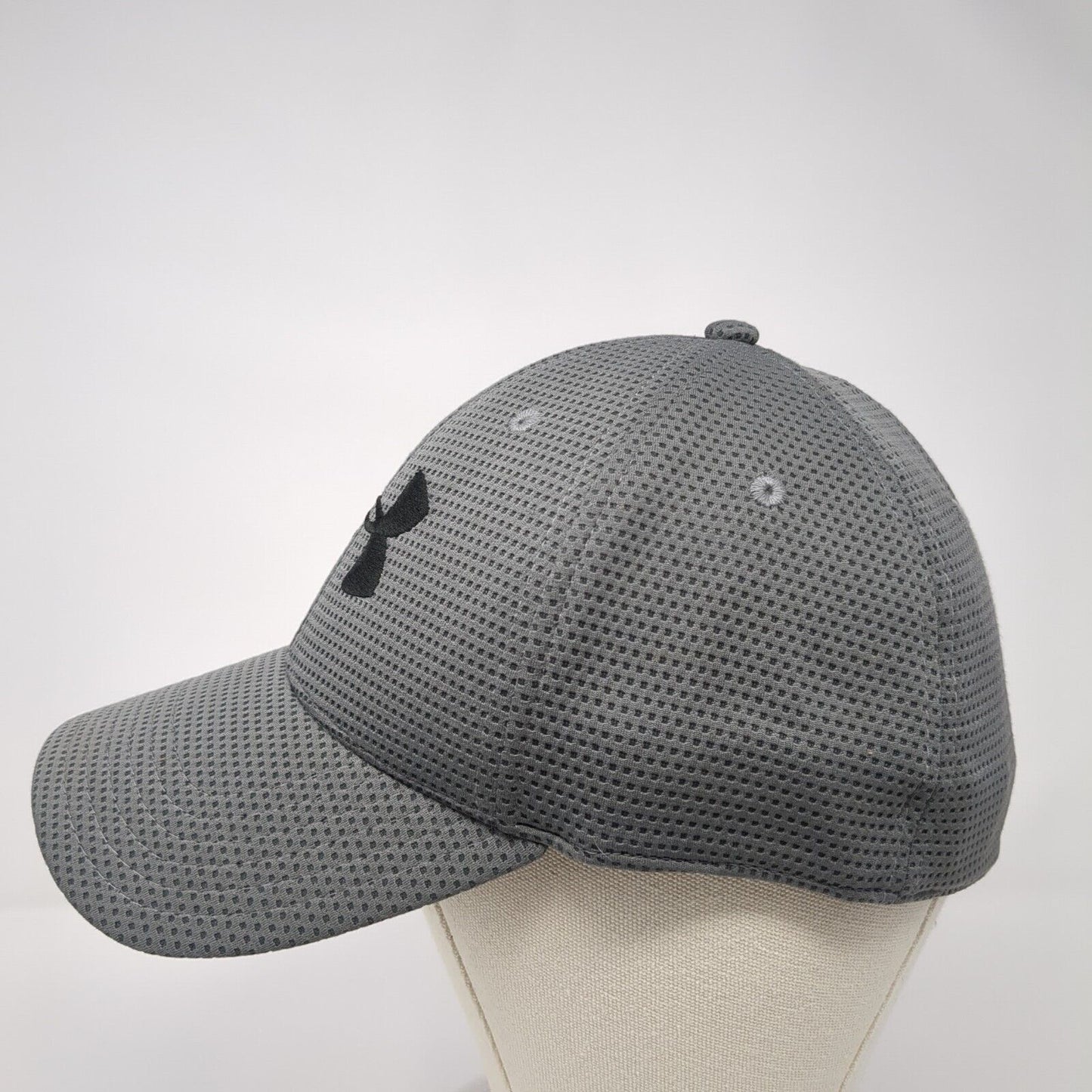 Under Armour Fitted Hat Gray Large/XL Embroidered Logo Stretch 6 Panel