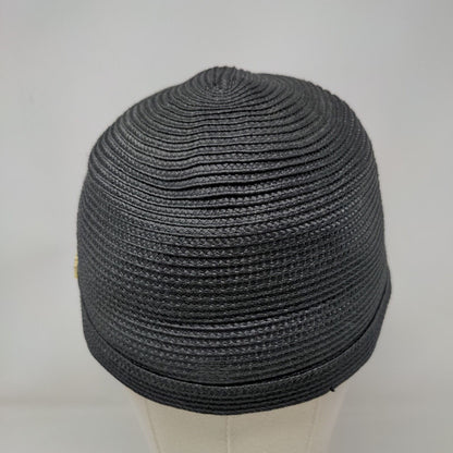 Montique Sun Hat Straw Hat Black Large Soft Brim Outdoor Wide Brim