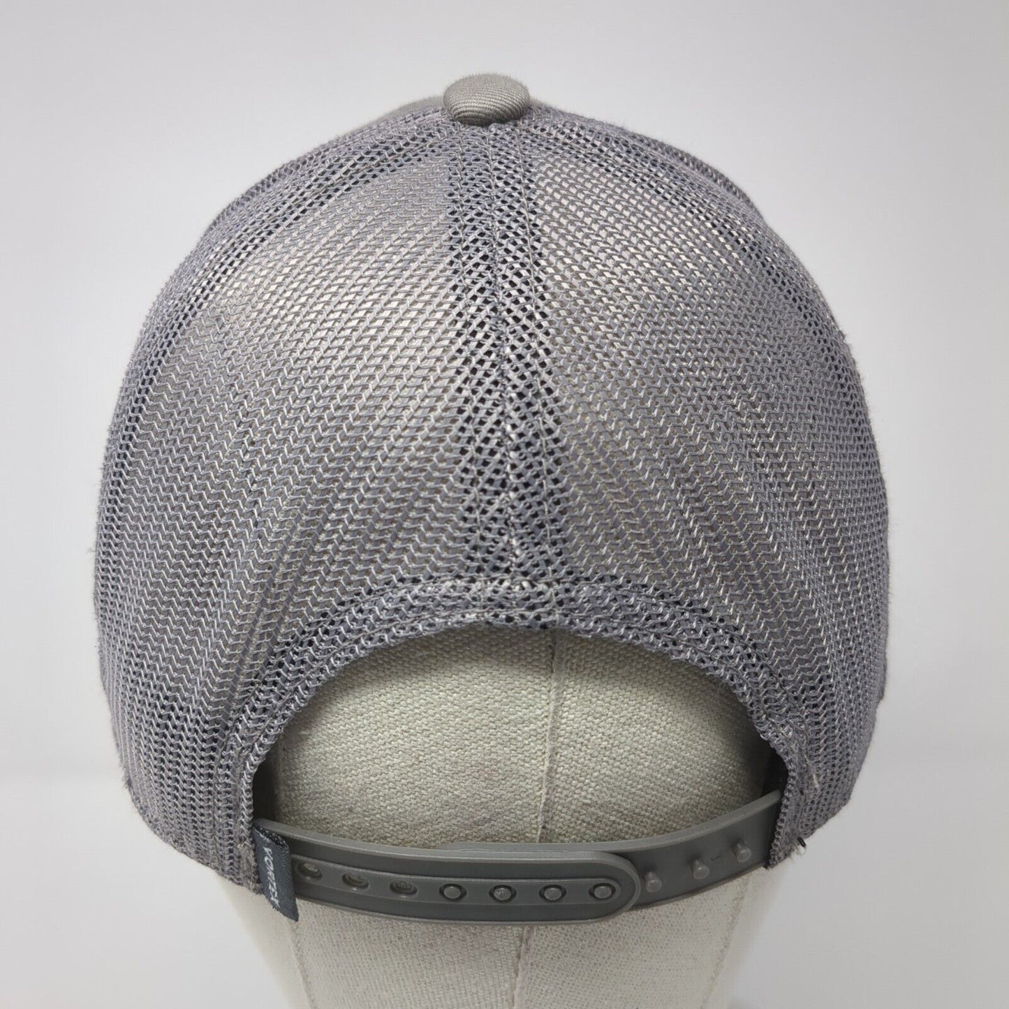 Vortex Snapback Trucker Hat Gray One Size Adjustable Mesh Back 6 Panel