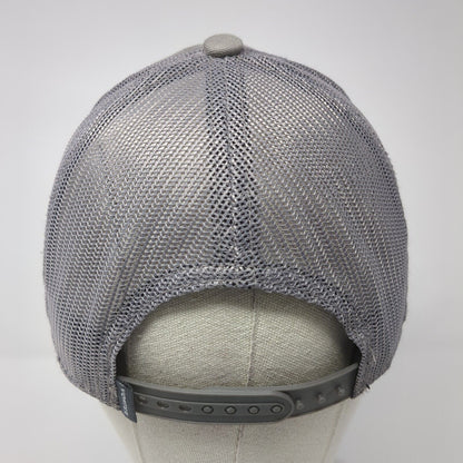 Vortex Snapback Trucker Hat Gray One Size Adjustable Mesh Back 6 Panel