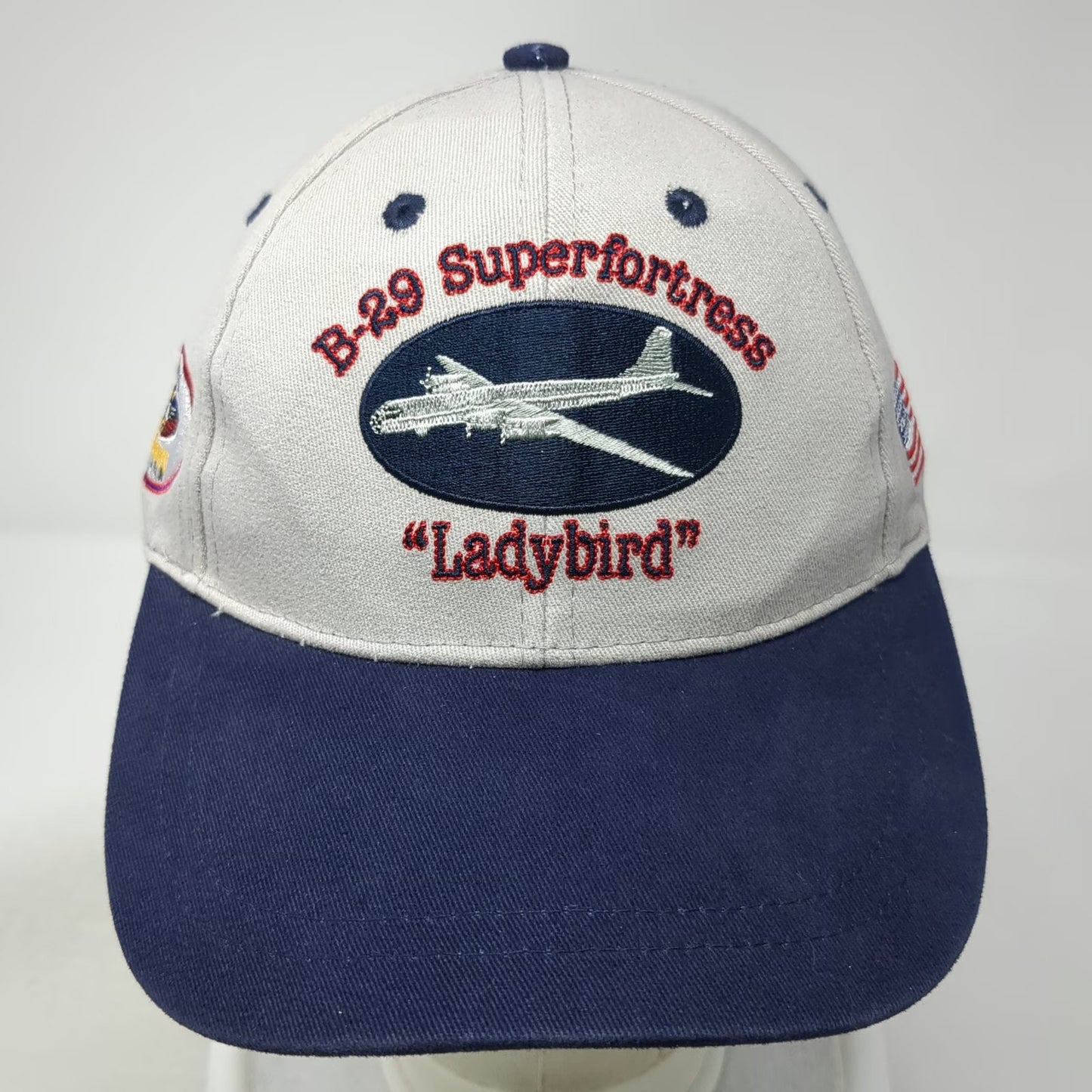 Baseball Cap Gray Blue One Size B-29 Superfortress Ladybird Museum WASP Hat
