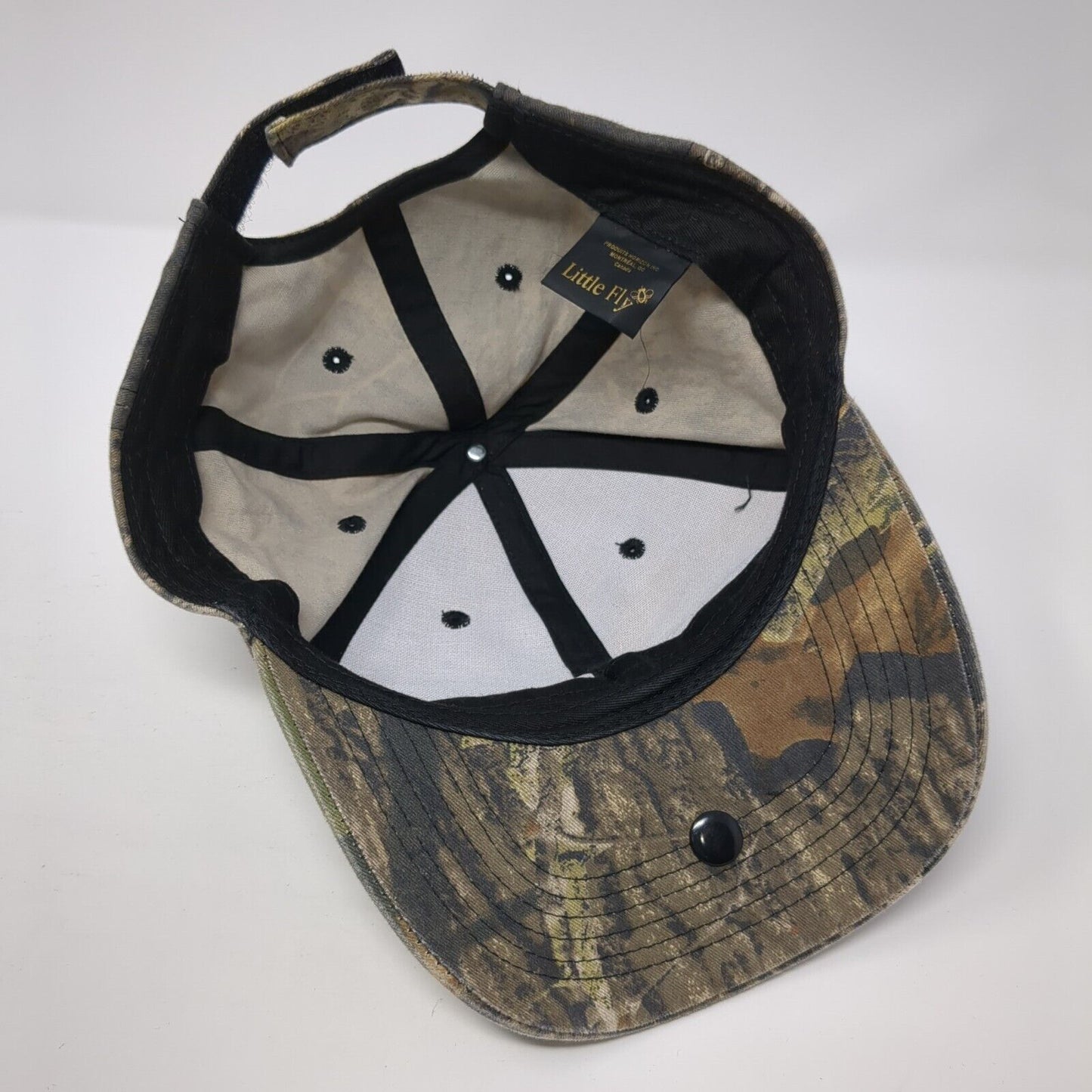 Little Fly Strapback Hat Camouflage One Size Adjustable Vented Holes 6 Panel