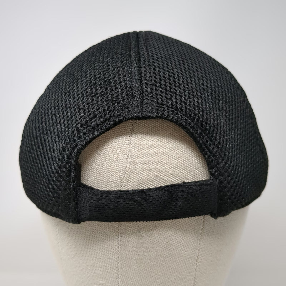 Puma 5 Panel Hat Black One Size Mesh Strapback Embroidered Cat Logo Sport Cap