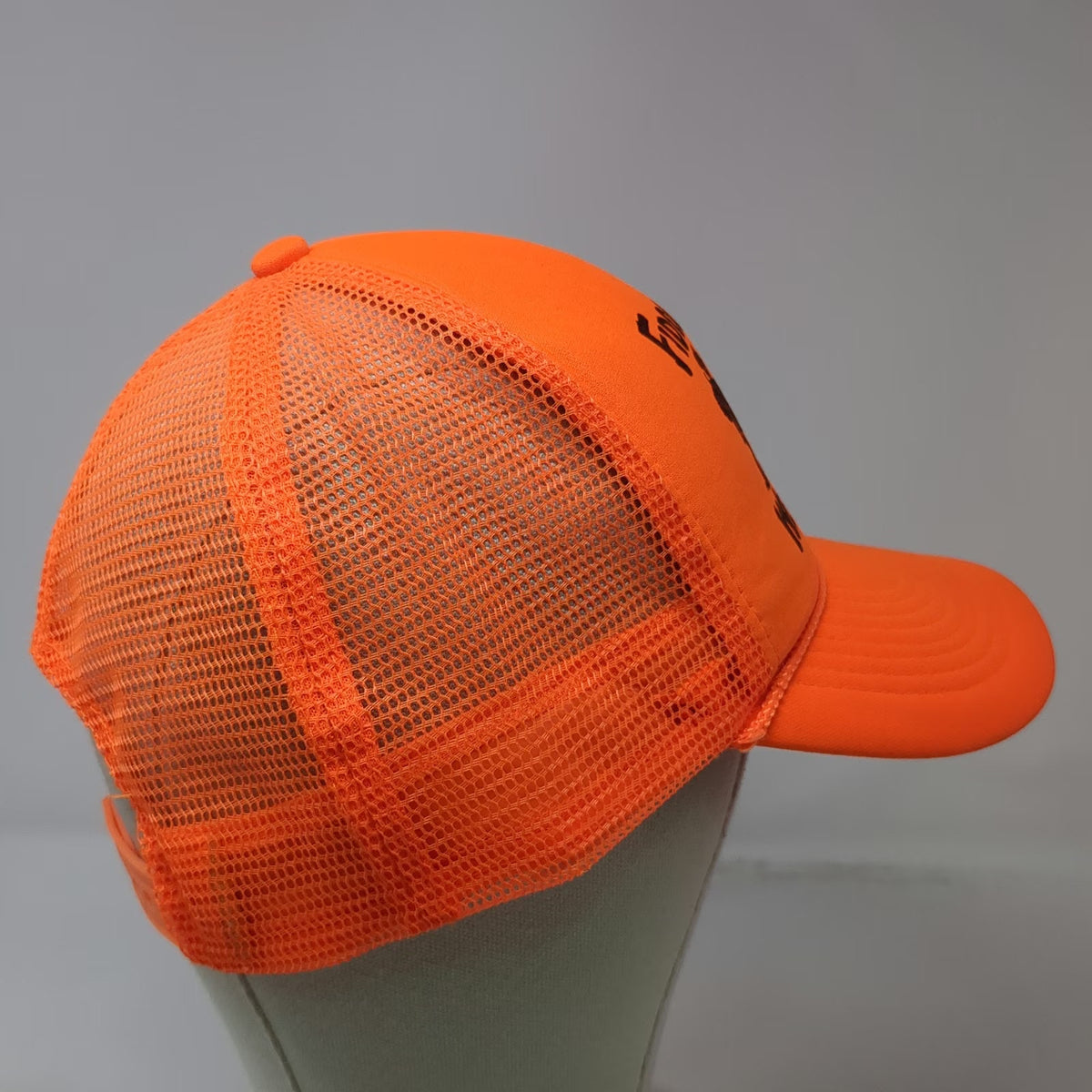 Nissin Trucker Hat Orange One Size Fiddlers Festival Weiser Idaho Mesh Snapback