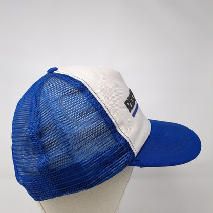 Reichhold Snapback Trucker Hat Blue One Size Mesh Back Adjustable