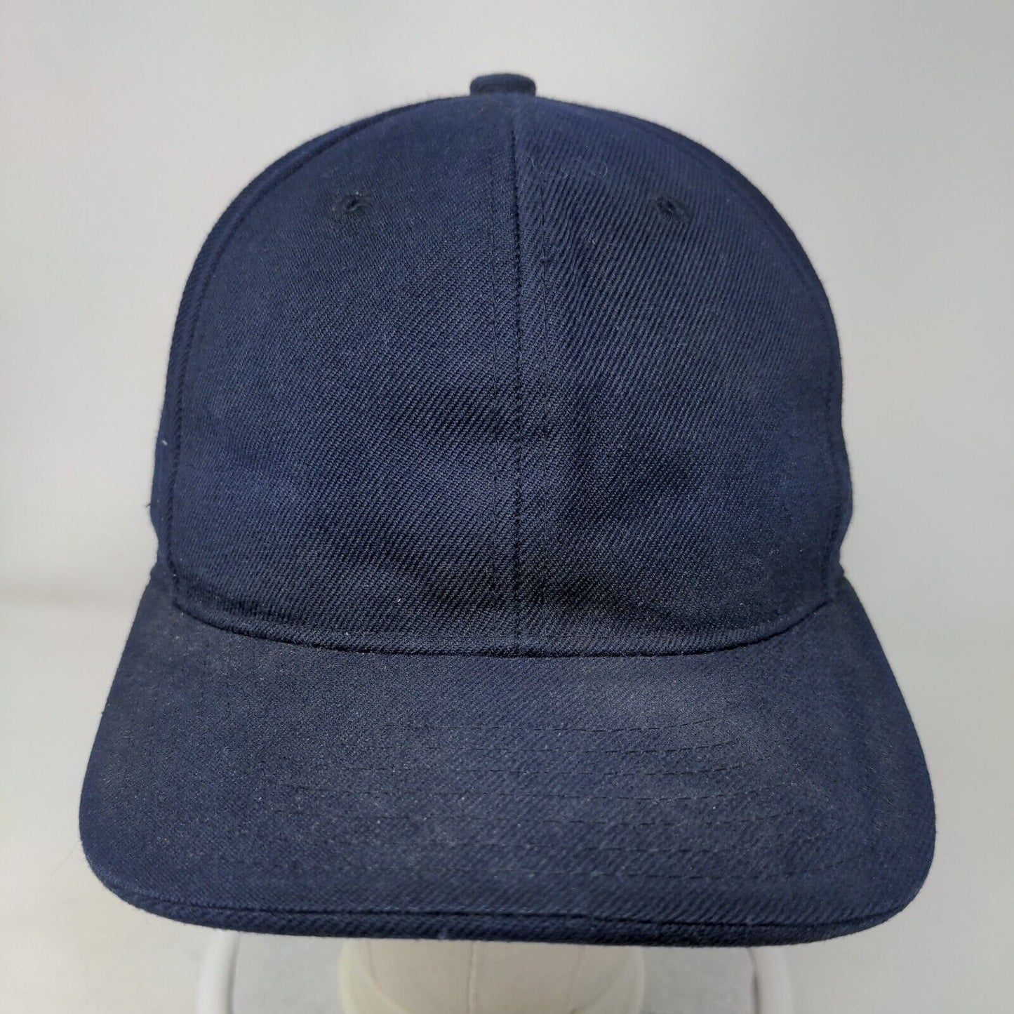 KB Ethos Fitted Hat Blue 7 3/8 Large Breathable Vented Holes 6 Panel Blank