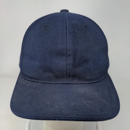 KB Ethos Fitted Hat Blue 7 3/8 Large Breathable Vented Holes 6 Panel Blank