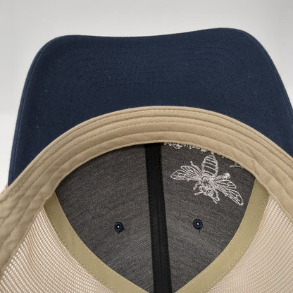 McGuire's Apiary Inc Honey & Pollination Snapback Trucker Hat Multi OS Mesh Back