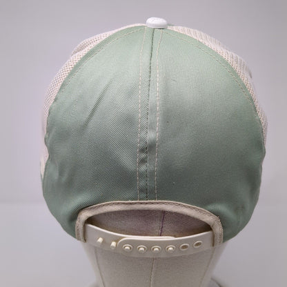 Unbranded Snapback Hat Green L/XL Adjustable Embroidered Breathable Mesh 6 Panel