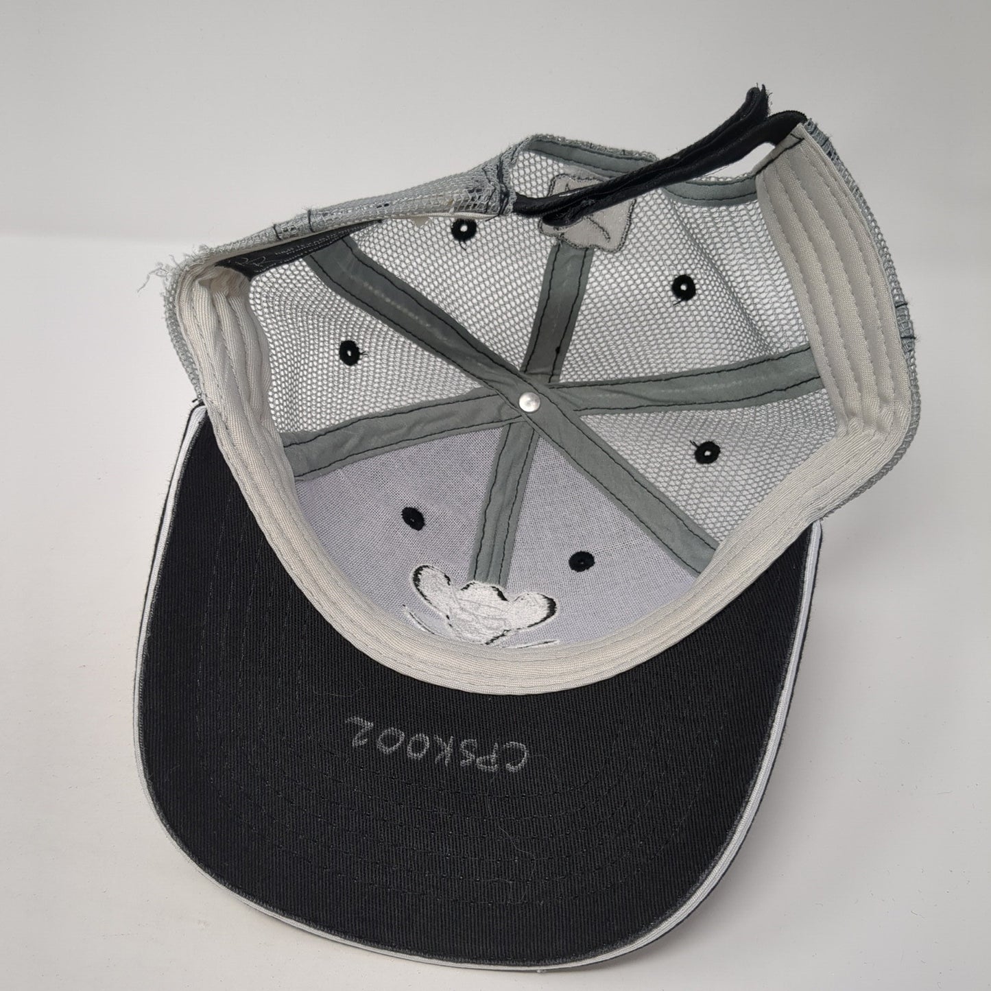 Twisted X Boots Strapback Mesh Back Trucker Hat Embroidered Skull Logo