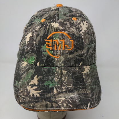 Hit Wear Men's Strapback Hat Camo Size OSFA Embroidered EMJ Logo Cotton