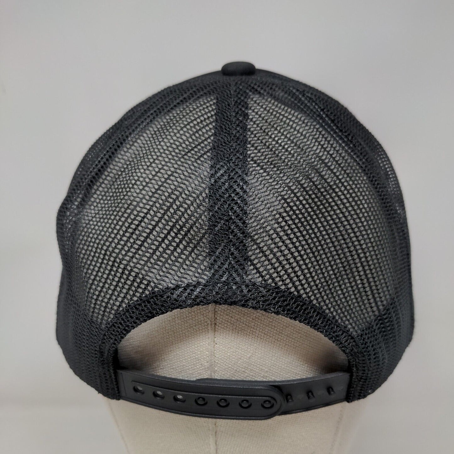 Aptive Snapback Trucker Hat Black OSFM Adjustable Mesh Back Rope 5 Panel