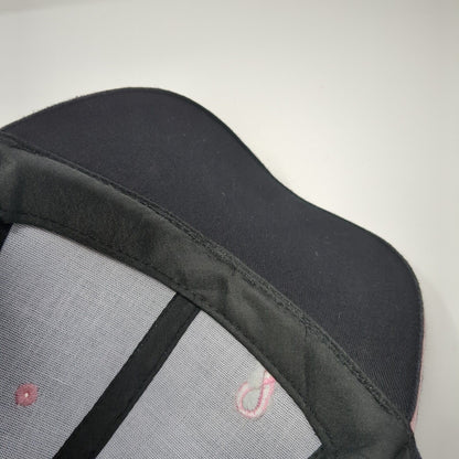 The Breast Cancer Site Slideback Hat Black One Size Pink Ribbon 6 Panel