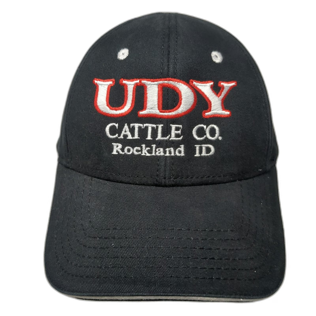 Otto Baseball Cap Black One Size Hat UDY Cattle Co Rockland ID Strapback Cotton