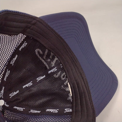 Titleist FJ Pro V1 Snapback Trucker Hat Blue One Size Embroidered 6 Panel