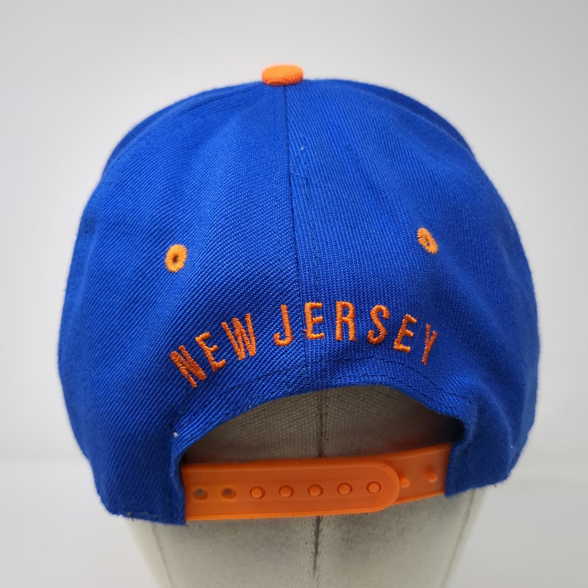 T&T Snapback Blue Orange One Size Hat New Jersey 3D Embroidery Under Brim Logo