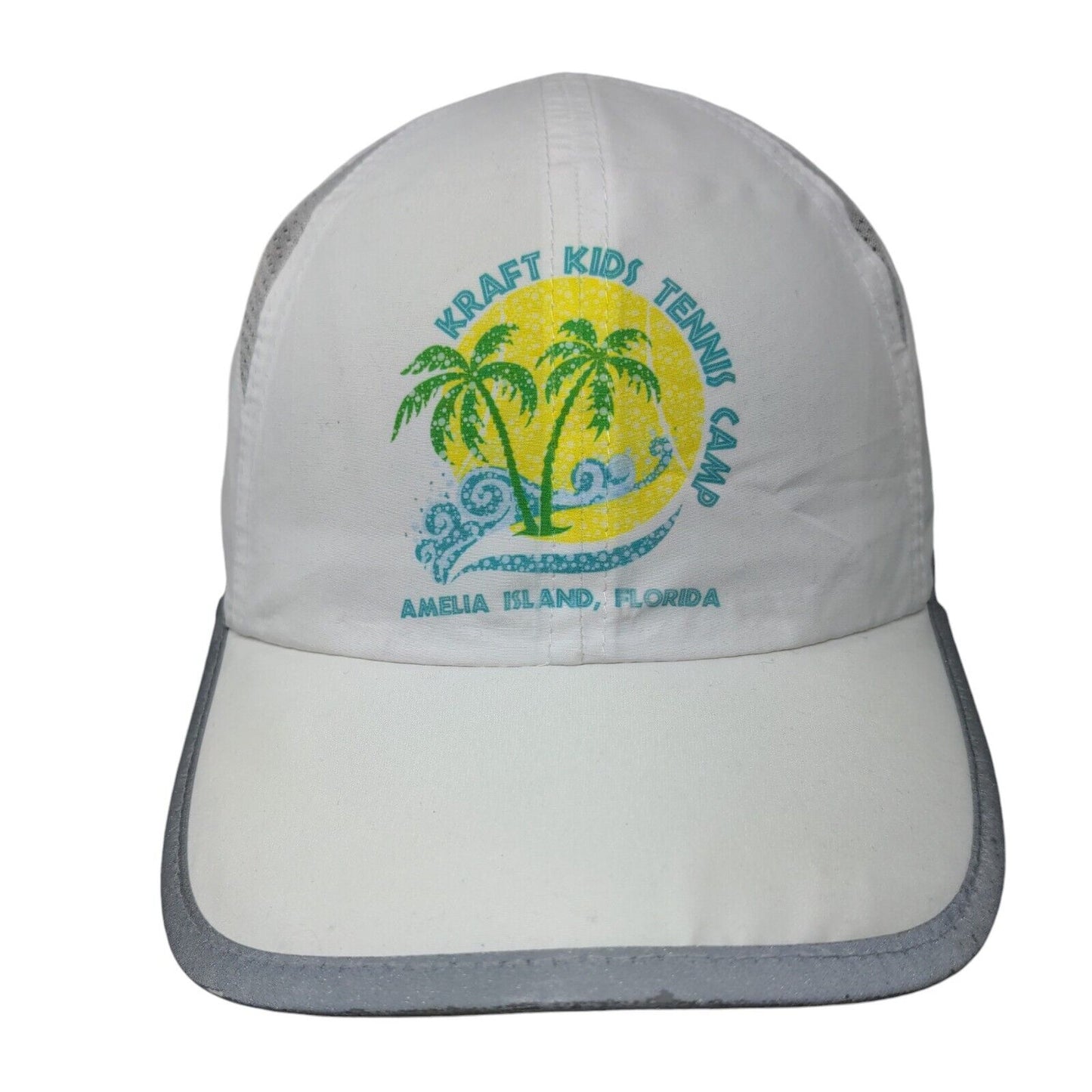 Kraft Kids Tennis Camp Amelia Island Florida Volunteer Strapback Hat White OS