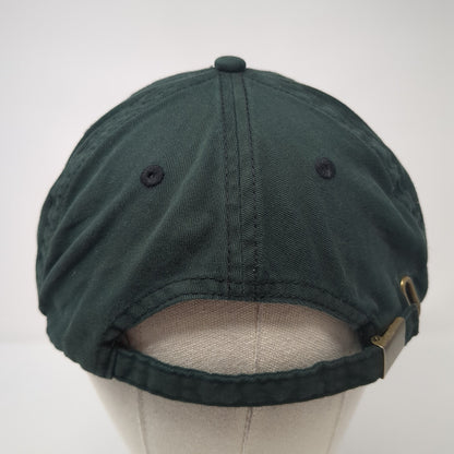 San Fran Psycho Slideback Hat Green One Size Adjustable Solid Harriton
