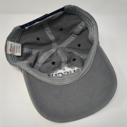 Busch Light Snapback Hat Gray One Size Embroidered Quake City Caps