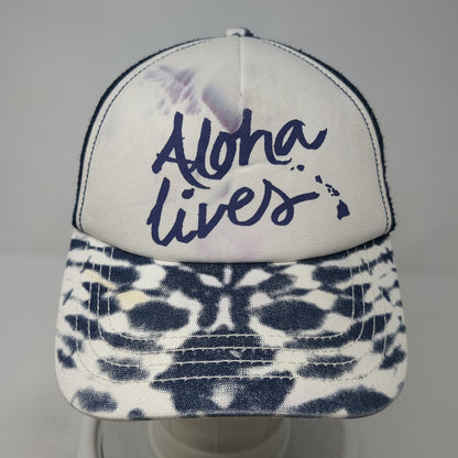 Aloha Lives Snapback Trucker Hat Multicolor OS Adjustable Mesh Back Billabong