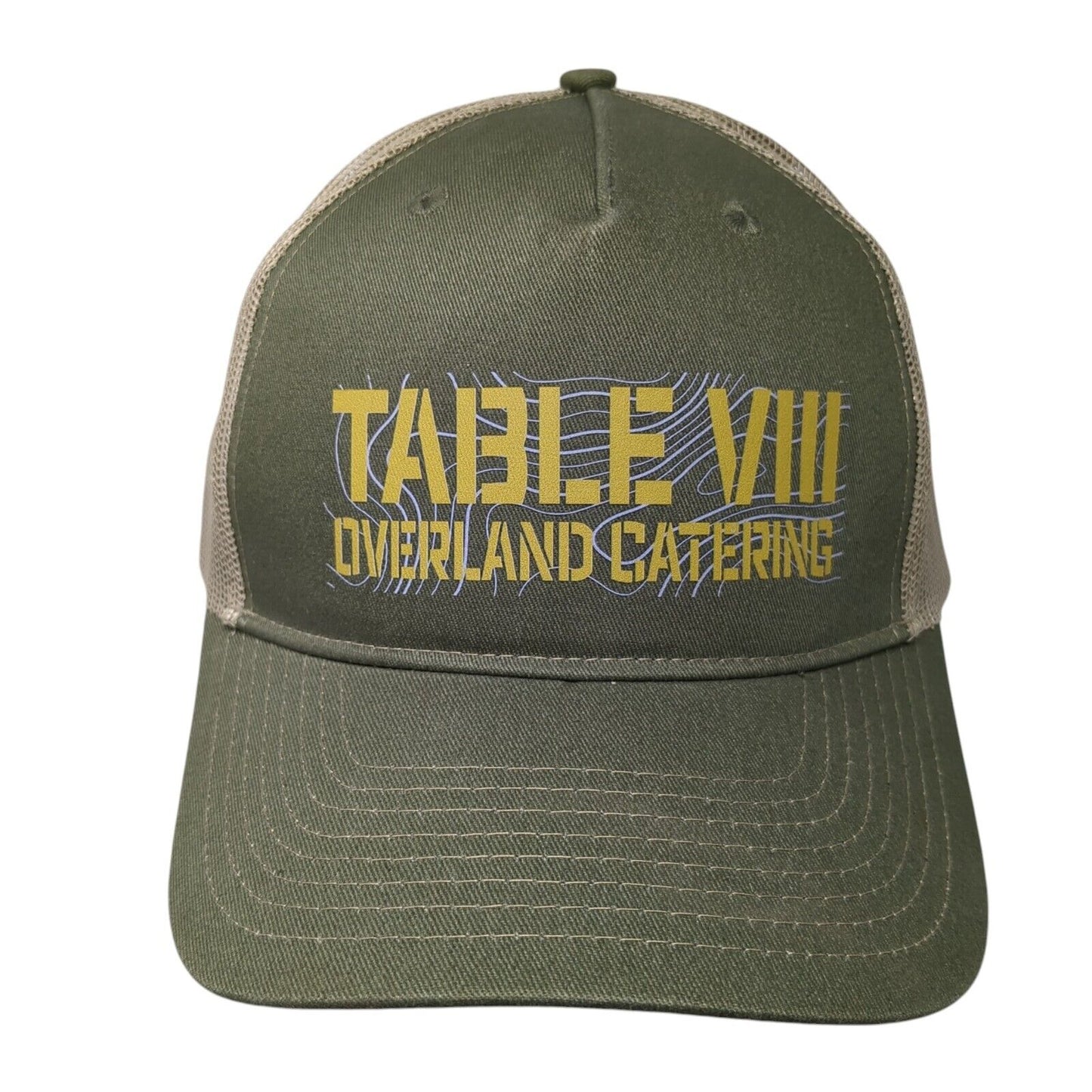 Table VIII Overland Catering Snapback Trucker Hat Multicolor One Size Mesh Back