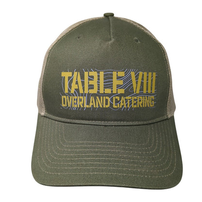 Table VIII Overland Catering Snapback Trucker Hat Multicolor One Size Mesh Back