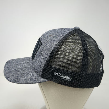 Columbia Trucker Hat Gray One Size Fish American Flag PFG Mesh Snapback Fishing