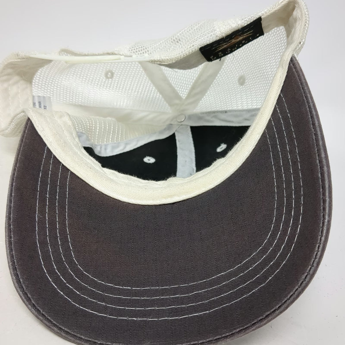 Prairie Mountain Trucker Hat Gray One Size Acadia National Park Snapback Mesh