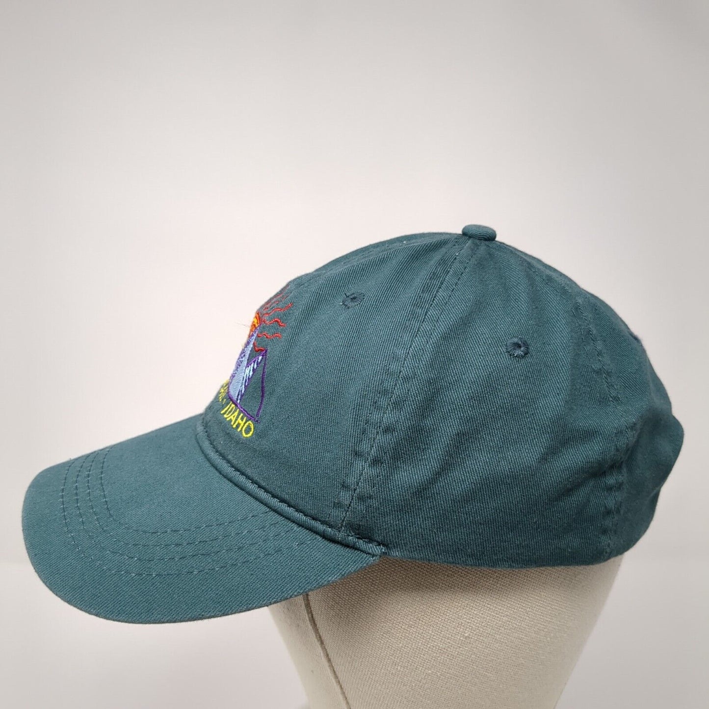 McCall Idaho Mountain Slideback Hat Green One Size Adjustable Ace USA