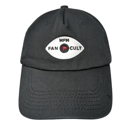 MFM Fan Cult Snapback Hat Black One Size Adjustable Embroidered Vented Holes