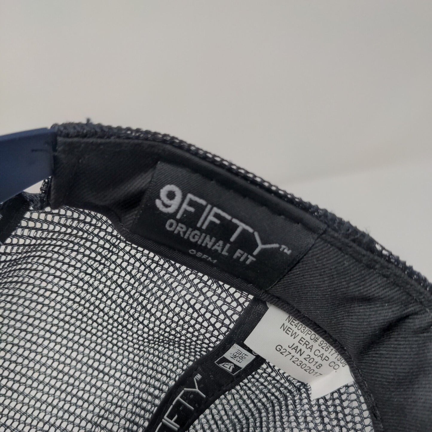 New Era Snapback Trucker Hat Blue OSFM Original Fit 9Fifty Mesh Back 6 Panel